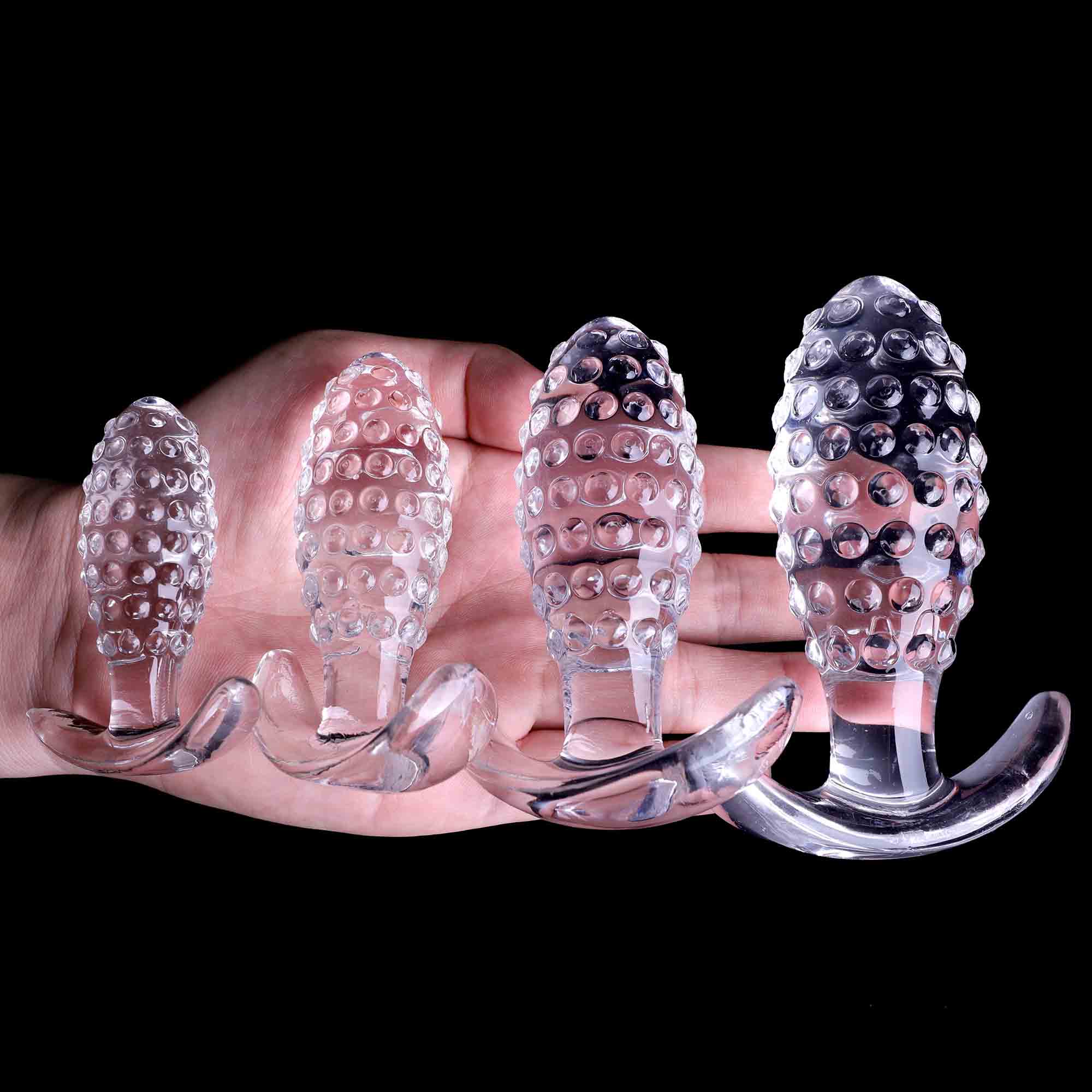 Nueva piña Anal Bead Jelly Anal Plug Partículas Estimular Butt Plug G-spot Masaje de próstata Adulto Juguete sexual para mujer