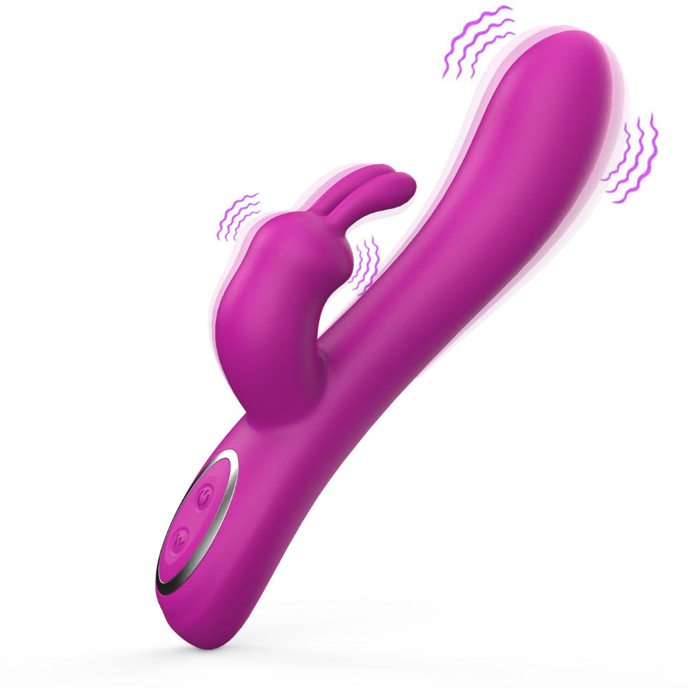 Vibrador de punto G con cabeza de conejo para principiantes estimulador de clítoris consolador vibrador USB productos para adultos vibradores