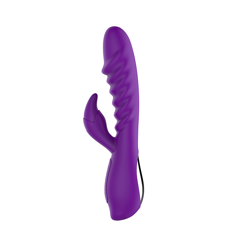 Vibrador masajeador de clítoris con calefacción inteligente de silicona segura para conejos para mujeres